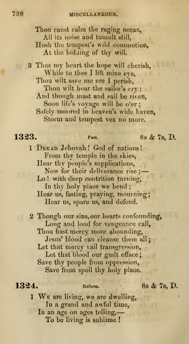 Songs for the Sanctuary; or, Psalms and Hymns for Christian Worship (Words only) page 738