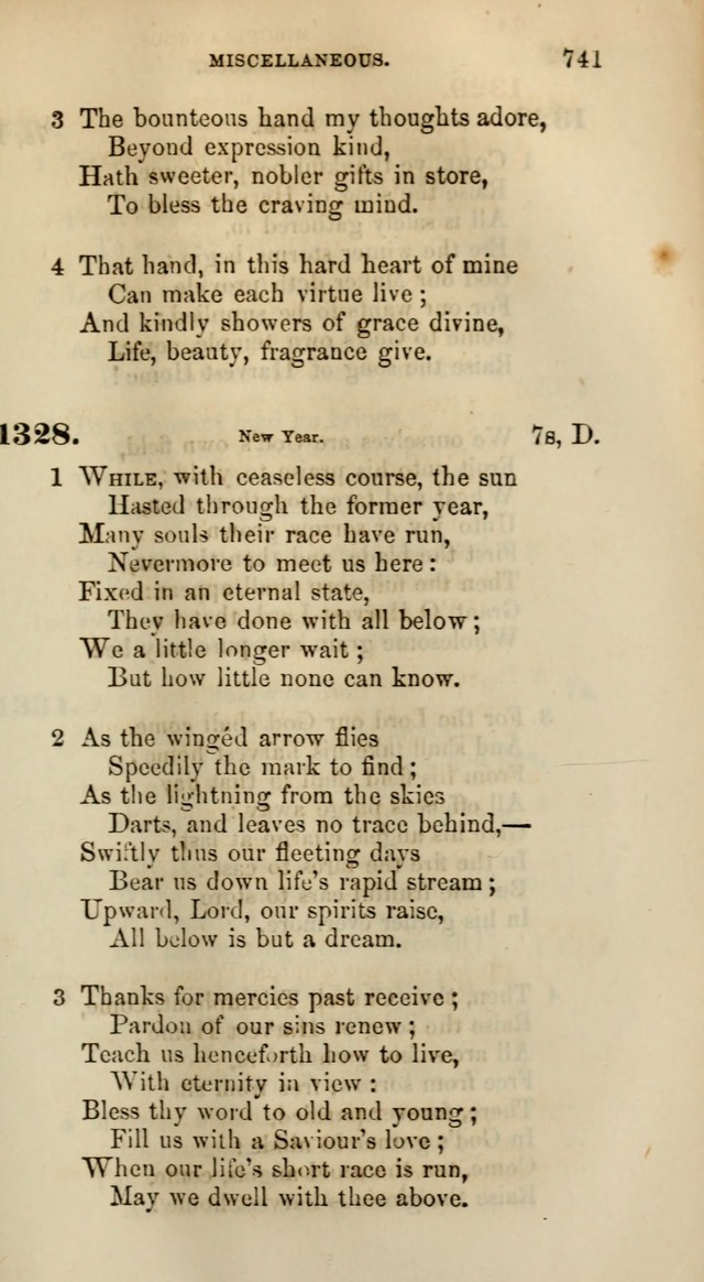 Songs for the Sanctuary; or, Psalms and Hymns for Christian Worship (Words only) page 741