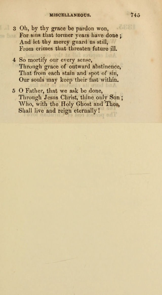 Songs for the Sanctuary; or, Psalms and Hymns for Christian Worship (Words only) page 745