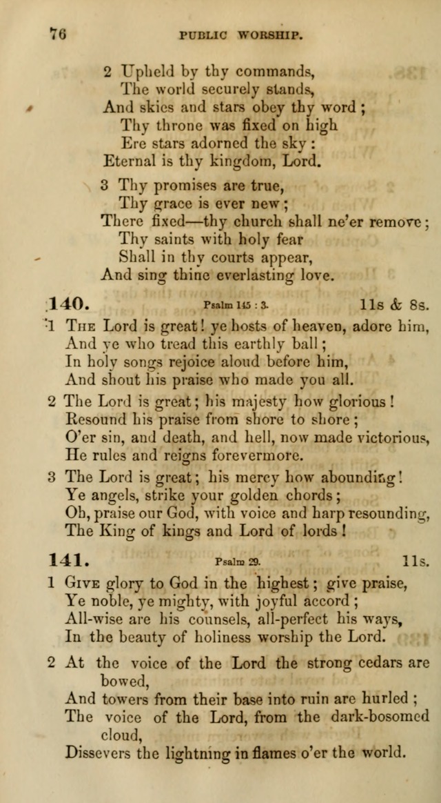 Songs for the Sanctuary; or, Psalms and Hymns for Christian Worship (Words only) page 76