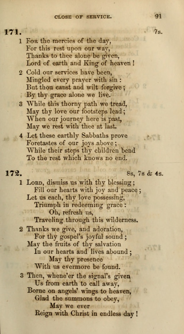 Songs for the Sanctuary; or, Psalms and Hymns for Christian Worship (Words only) page 91