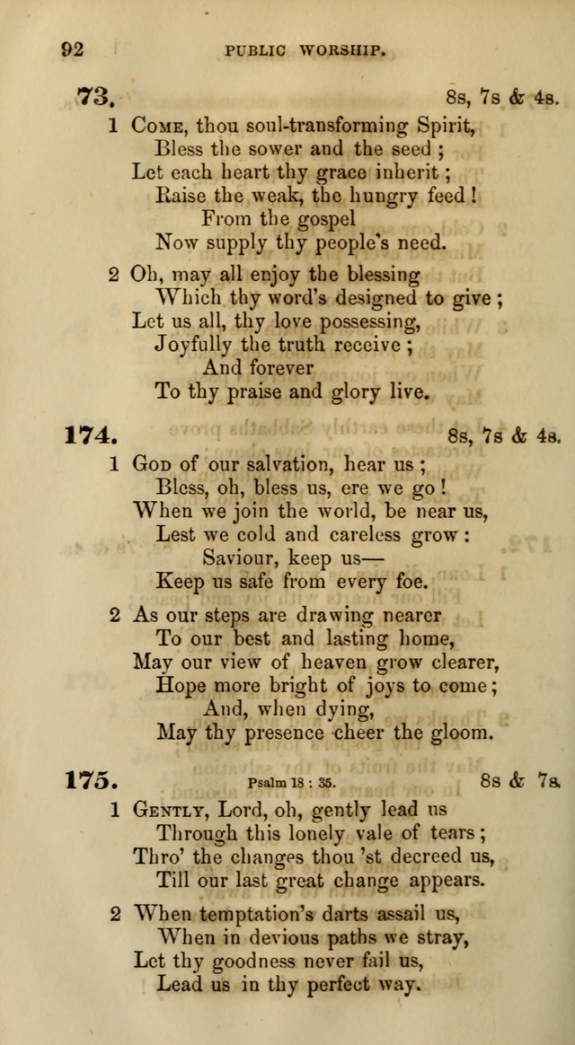 Songs for the Sanctuary; or, Psalms and Hymns for Christian Worship (Words only) page 92