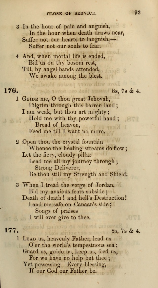 Songs for the Sanctuary; or, Psalms and Hymns for Christian Worship (Words only) page 93