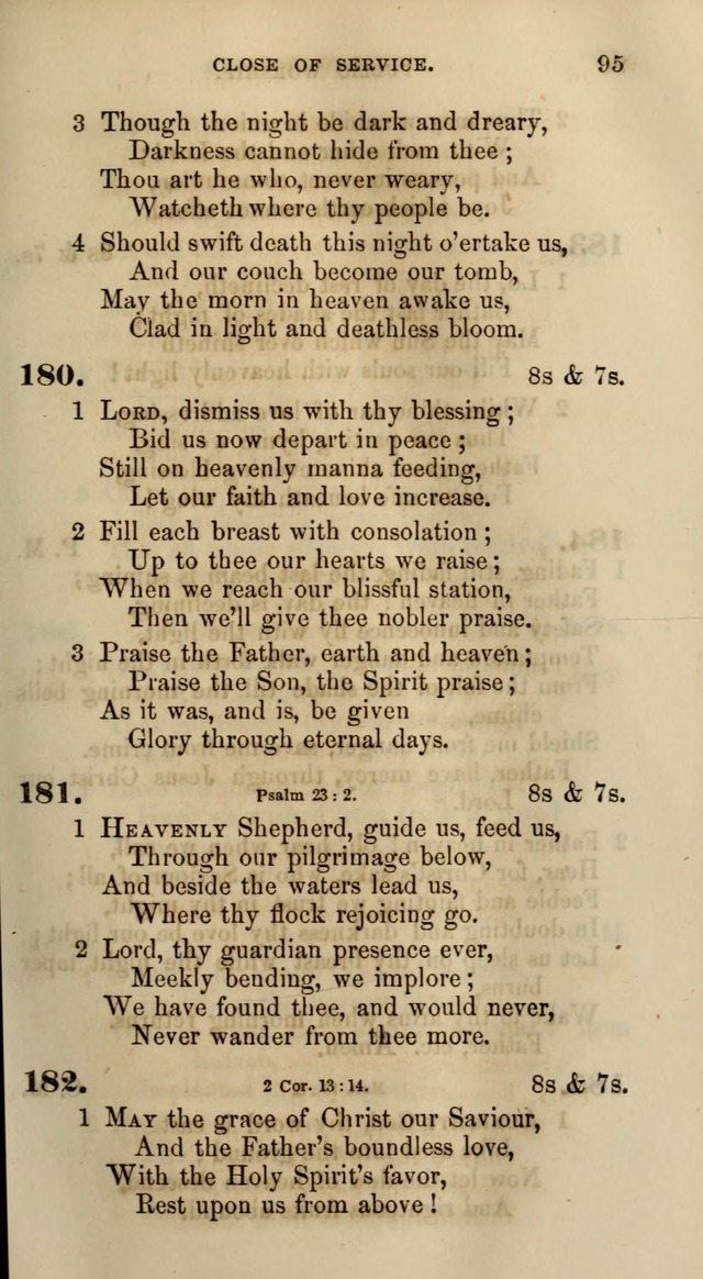 Songs for the Sanctuary; or, Psalms and Hymns for Christian Worship (Words only) page 95