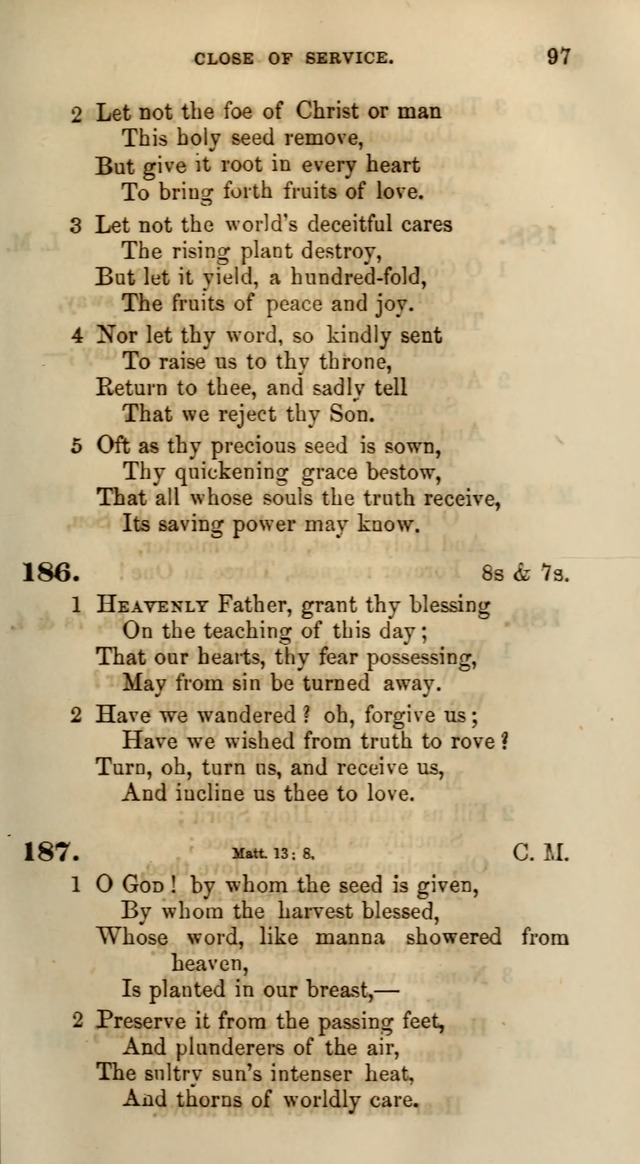 Songs for the Sanctuary; or, Psalms and Hymns for Christian Worship (Words only) page 97