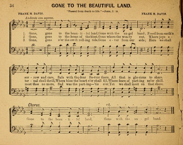 Sparkling Gems Nos.1 & 2 Combined: a new and choice collection of music for Sabbath schools, temperance, and social meetings page 34