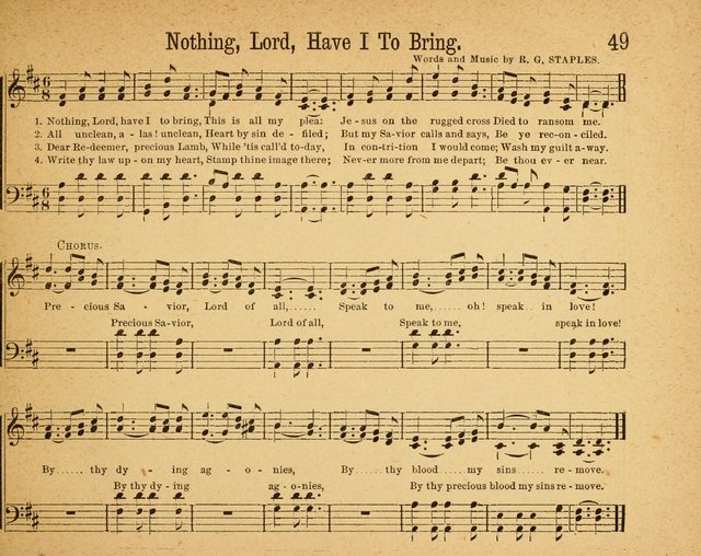 Sparkling Gems Nos.1 & 2 Combined: a new and choice collection of music for Sabbath schools, temperance, and social meetings page 49