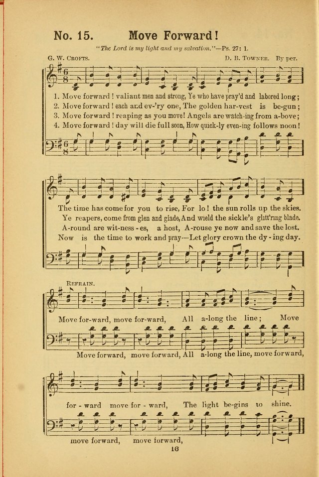 Select Gems: a choice collection of popular hymns and music for use in prayer meetings, the home and Sunday schools page 16