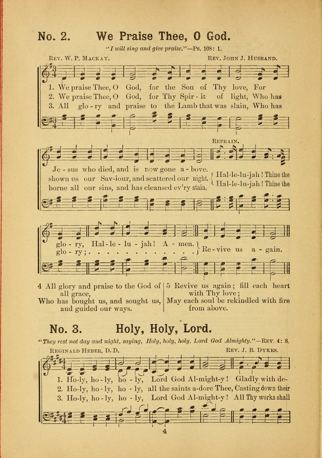 Select Gems: a choice collection of popular hymns and music for use in prayer meetings, the home and Sunday schools page 4