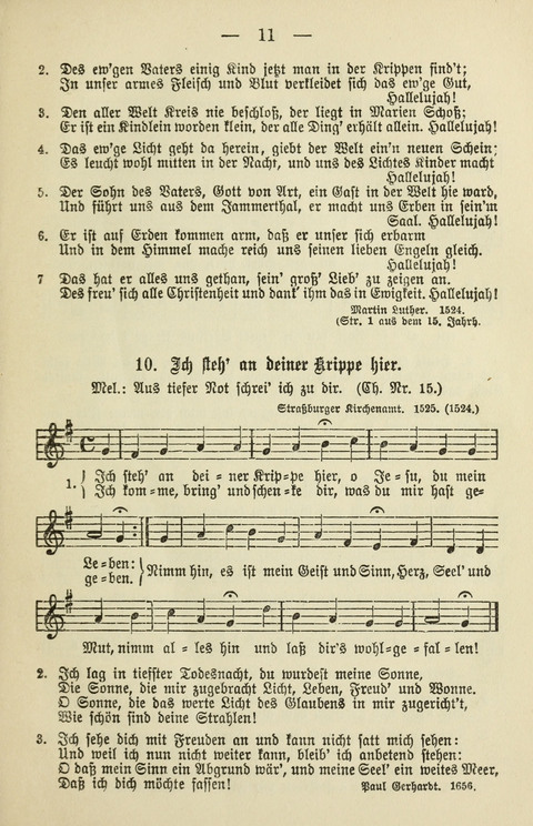 Schulgesangbuch für höhere Lehranstalten (Ausgabe für Rheinland und Westfalen) page 11