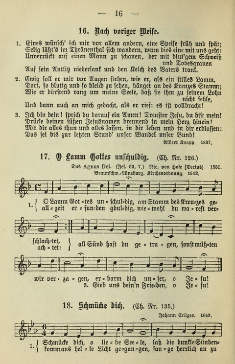 Schulgesangbuch für höhere Lehranstalten (Ausgabe für Rheinland und Westfalen) page 16