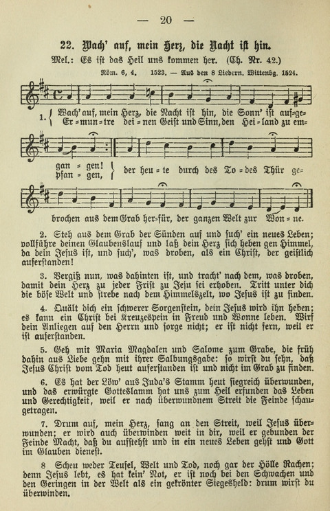 Schulgesangbuch für höhere Lehranstalten (Ausgabe für Rheinland und Westfalen) page 20