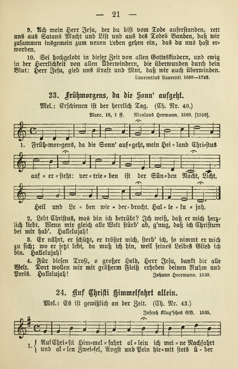 Schulgesangbuch für höhere Lehranstalten (Ausgabe für Rheinland und Westfalen) page 21