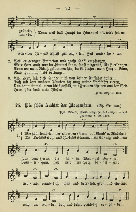 Schulgesangbuch für höhere Lehranstalten (Ausgabe für Rheinland und Westfalen) page 22