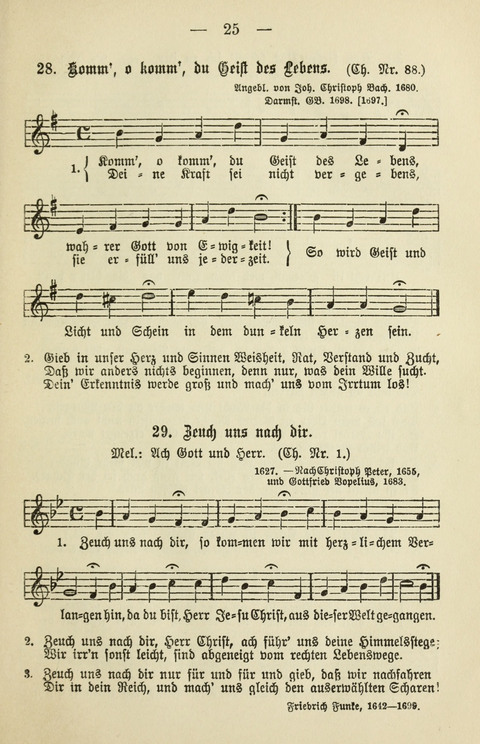 Schulgesangbuch für höhere Lehranstalten (Ausgabe für Rheinland und Westfalen) page 25