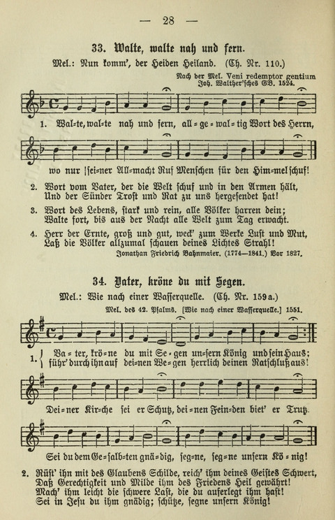 Schulgesangbuch für höhere Lehranstalten (Ausgabe für Rheinland und Westfalen) page 28