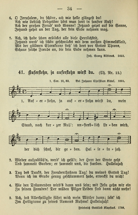 Schulgesangbuch für höhere Lehranstalten (Ausgabe für Rheinland und Westfalen) page 34