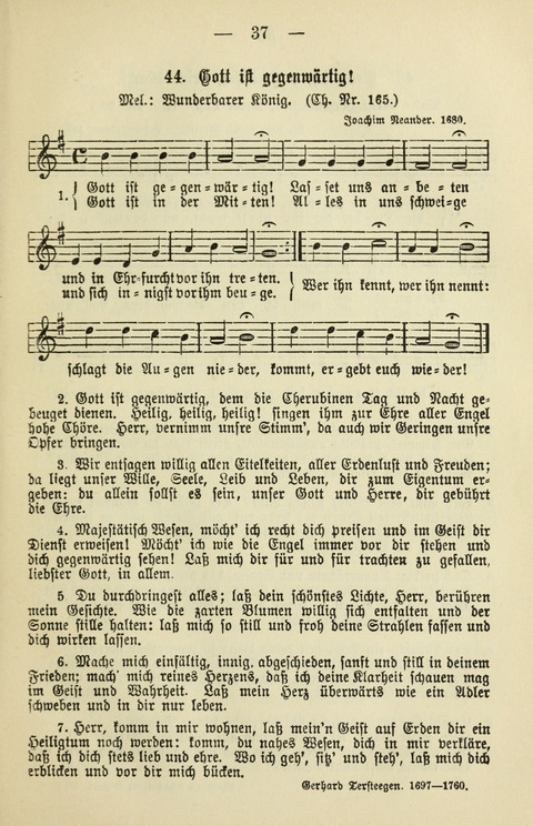 Schulgesangbuch für höhere Lehranstalten (Ausgabe für Rheinland und Westfalen) page 37