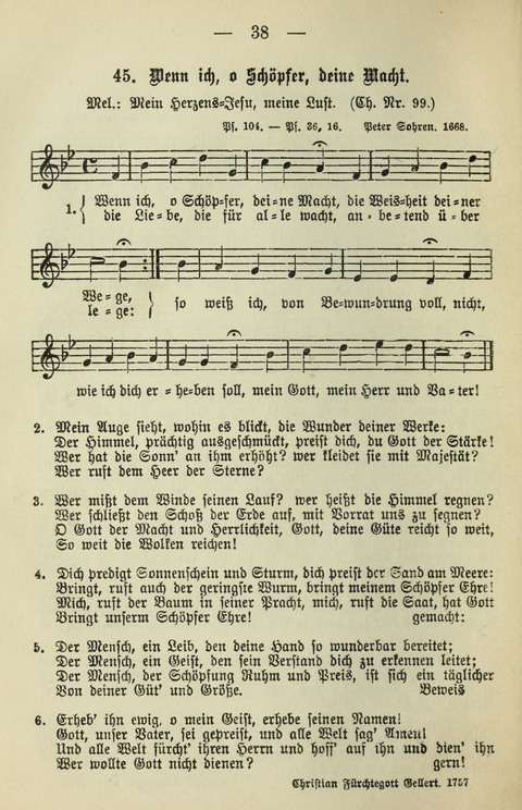 Schulgesangbuch für höhere Lehranstalten (Ausgabe für Rheinland und Westfalen) page 38