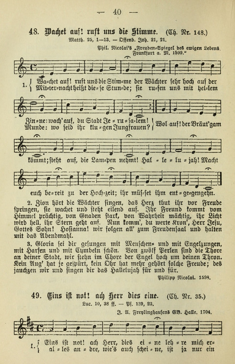 Schulgesangbuch für höhere Lehranstalten (Ausgabe für Rheinland und Westfalen) page 40