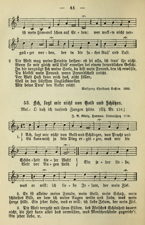 Schulgesangbuch für höhere Lehranstalten (Ausgabe für Rheinland und Westfalen) page 44