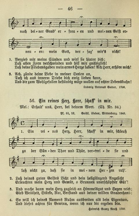 Schulgesangbuch für höhere Lehranstalten (Ausgabe für Rheinland und Westfalen) page 46