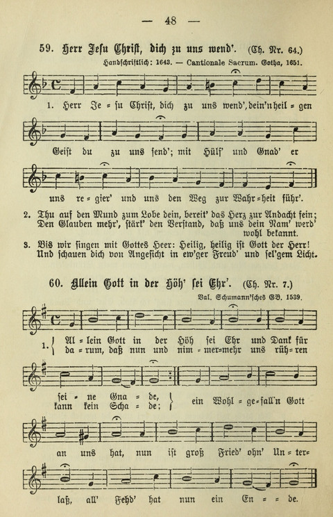 Schulgesangbuch für höhere Lehranstalten (Ausgabe für Rheinland und Westfalen) page 48