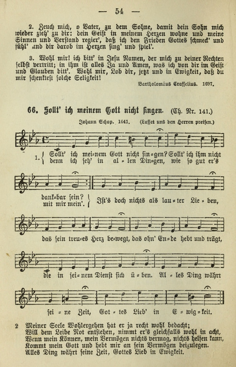 Schulgesangbuch für höhere Lehranstalten (Ausgabe für Rheinland und Westfalen) page 54