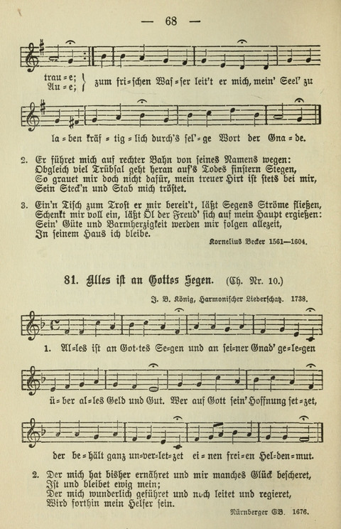 Schulgesangbuch für höhere Lehranstalten (Ausgabe für Rheinland und Westfalen) page 68