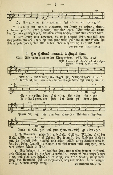 Schulgesangbuch für höhere Lehranstalten (Ausgabe für Rheinland und Westfalen) page 7