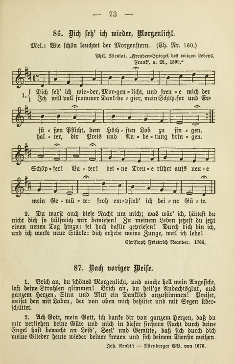 Schulgesangbuch für höhere Lehranstalten (Ausgabe für Rheinland und Westfalen) page 73