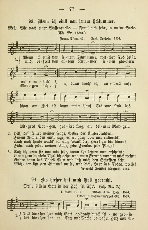 Schulgesangbuch für höhere Lehranstalten (Ausgabe für Rheinland und Westfalen) page 77