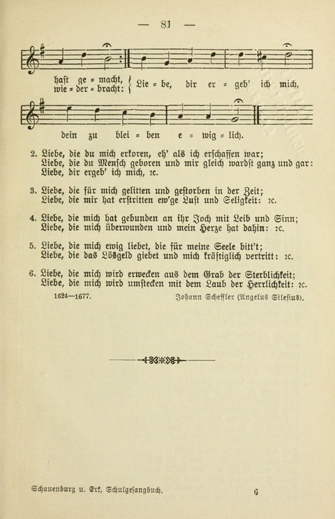 Schulgesangbuch für höhere Lehranstalten (Ausgabe für Rheinland und Westfalen) page 81