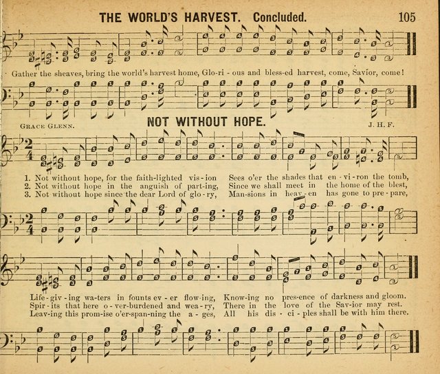 Songs of Gratitude: a Collection of New Songs for Sunday Schools and  worshiping assemblies     Worshiping Assemblies page 105