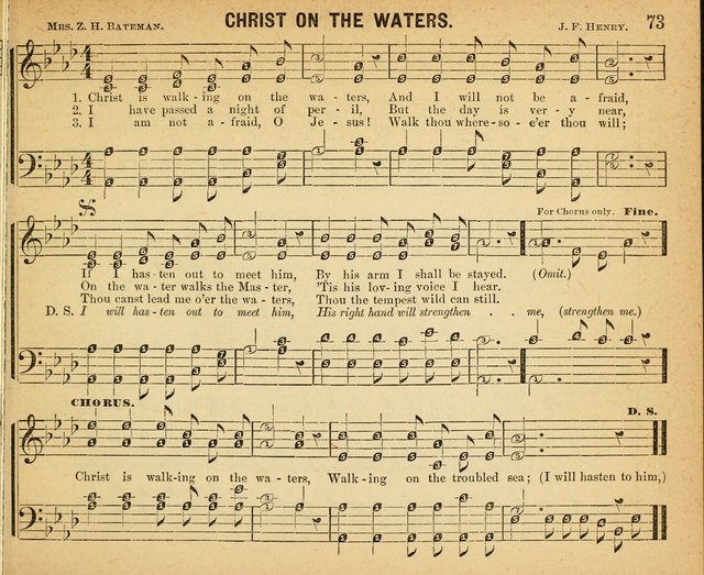 Songs of Gratitude: a Collection of New Songs for Sunday Schools and  worshiping assemblies     Worshiping Assemblies page 73