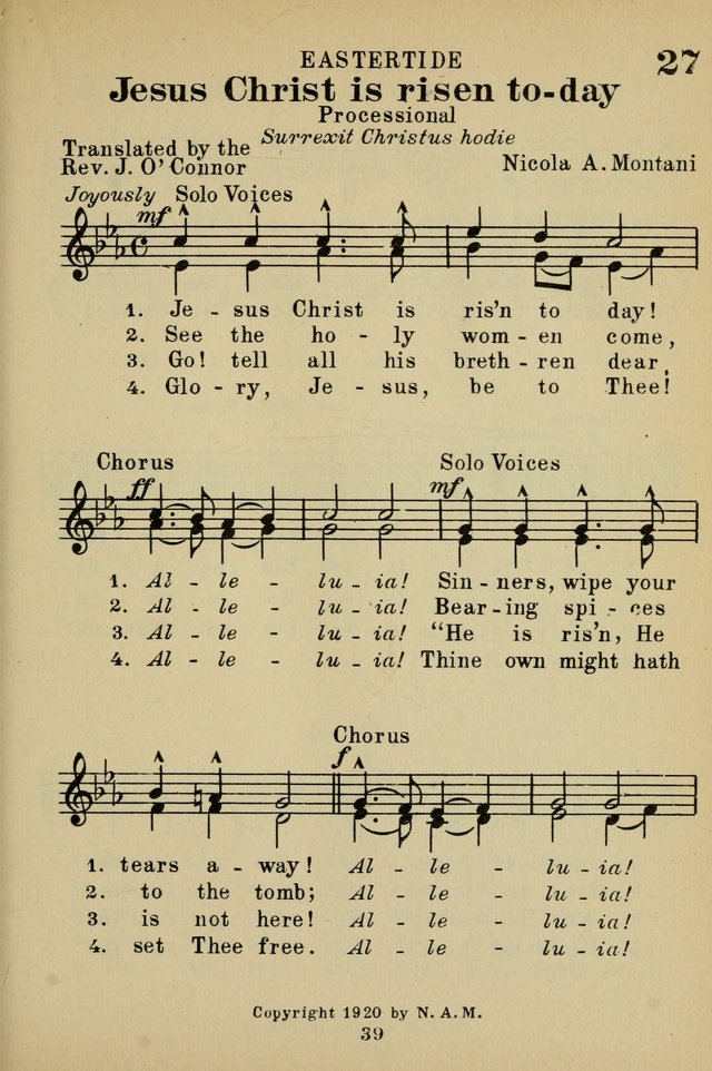 The St. Gregory Hymnal and Catholic Choir Book. Singers