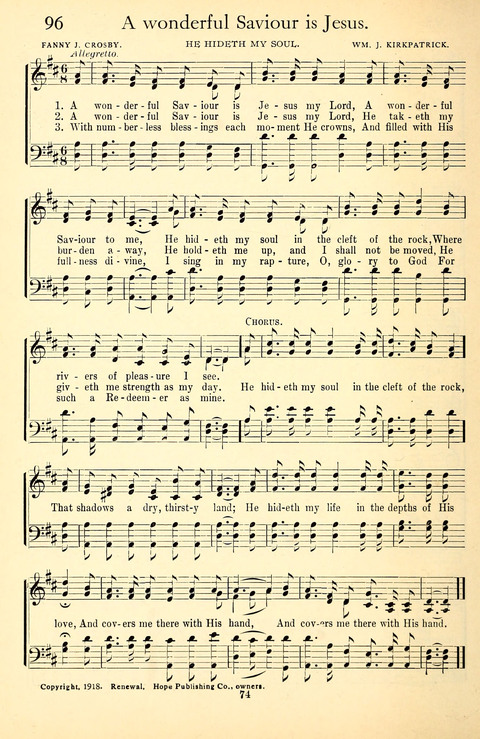 Sixteen Gospel Male Quartets page 105