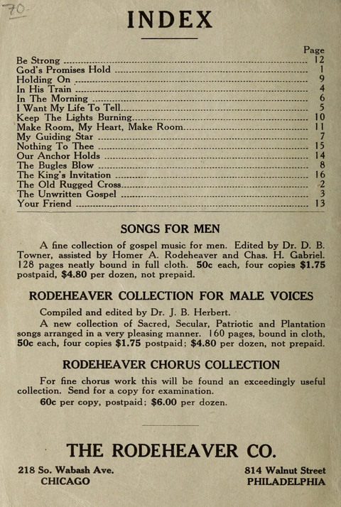 Sixteen Gospel Male Quartets page i