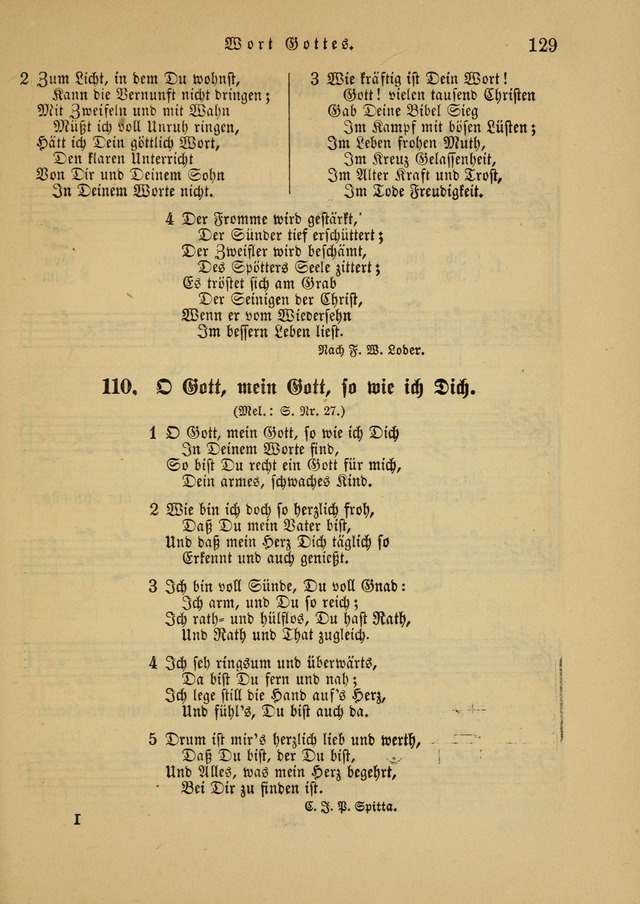 Sonntagsschul-Gesangbuch der Reformirten Kirche in den Vereinigten Staaten page 129