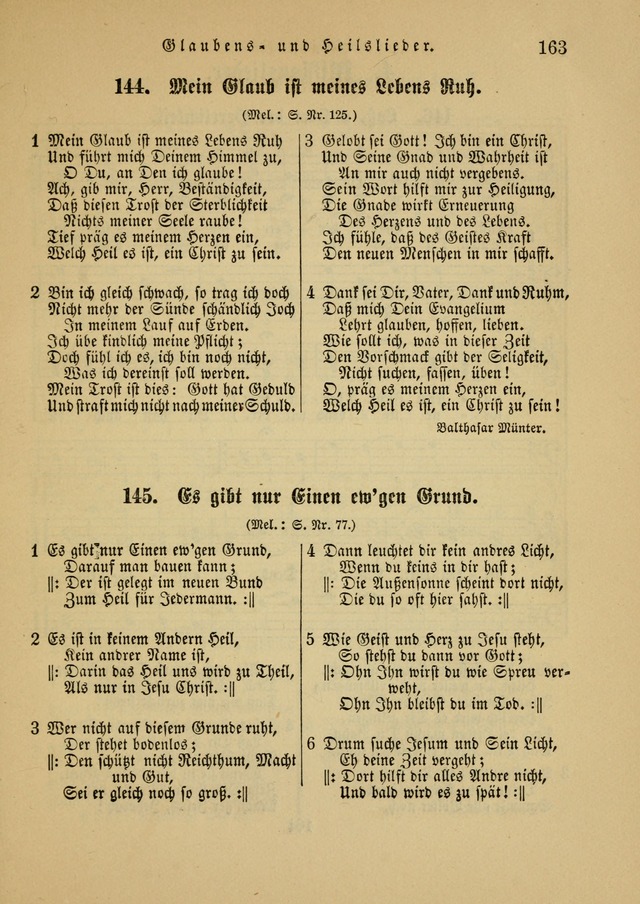 Sonntagsschul-Gesangbuch der Reformirten Kirche in den Vereinigten Staaten page 163