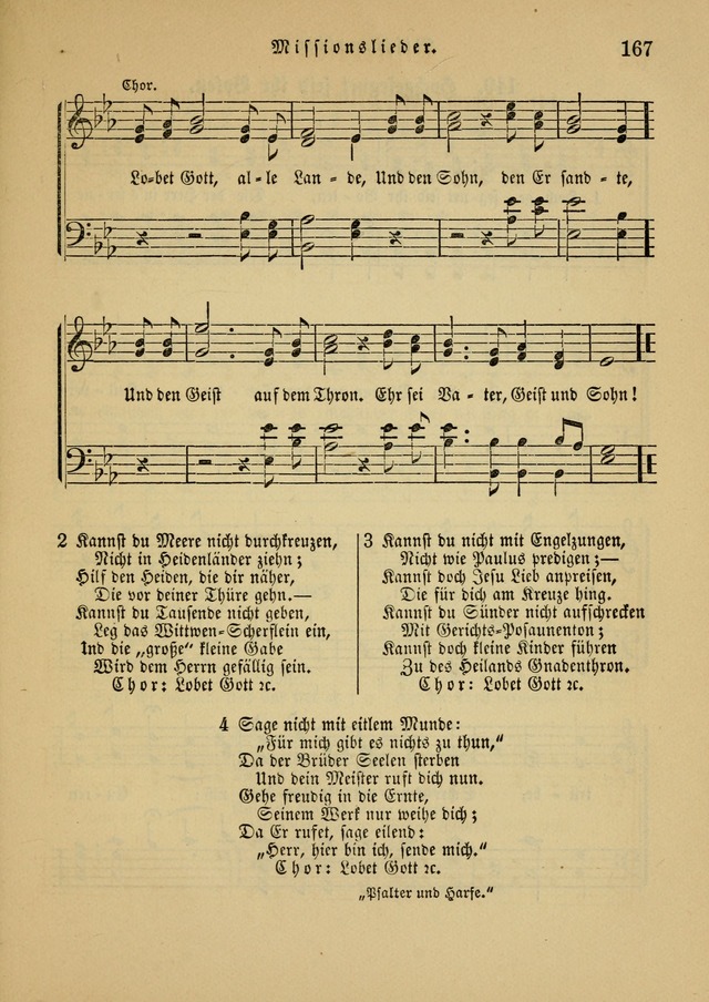 Sonntagsschul-Gesangbuch der Reformirten Kirche in den Vereinigten Staaten page 167