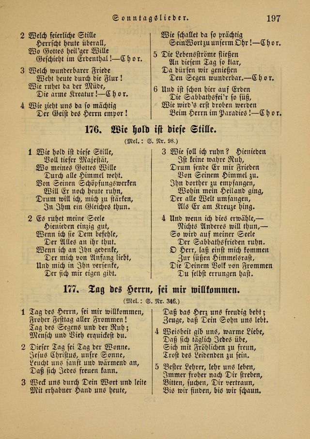 Sonntagsschul-Gesangbuch der Reformirten Kirche in den Vereinigten Staaten page 197