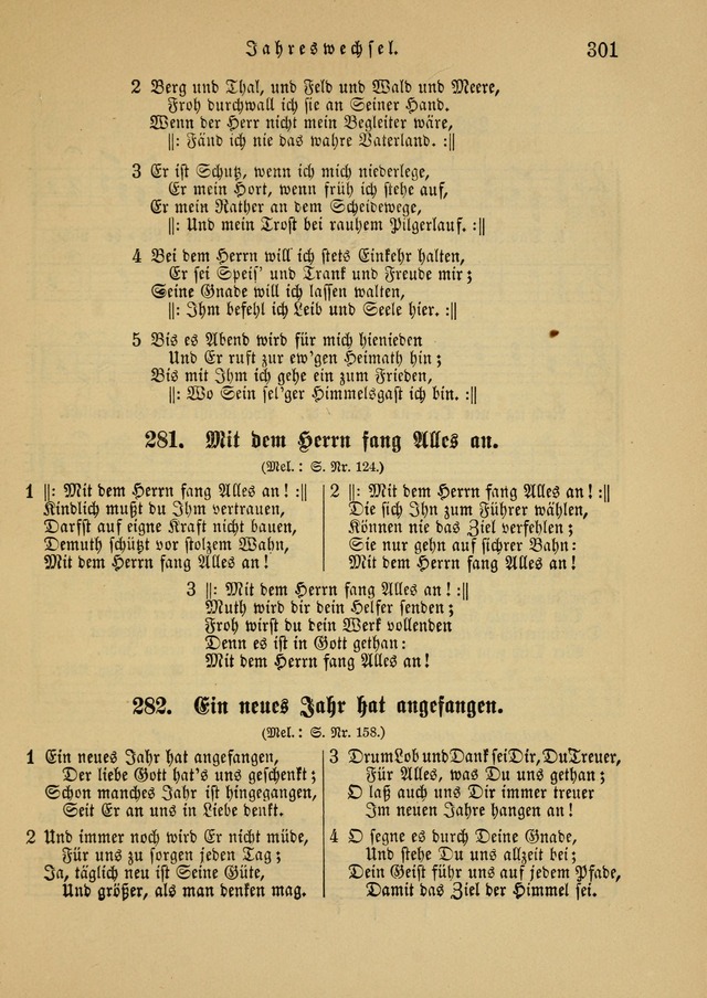 Sonntagsschul-Gesangbuch der Reformirten Kirche in den Vereinigten Staaten page 301