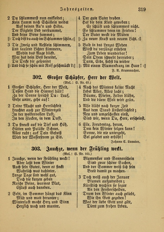 Sonntagsschul-Gesangbuch der Reformirten Kirche in den Vereinigten Staaten page 319