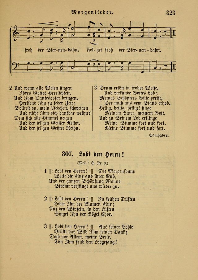 Sonntagsschul-Gesangbuch der Reformirten Kirche in den Vereinigten Staaten page 323