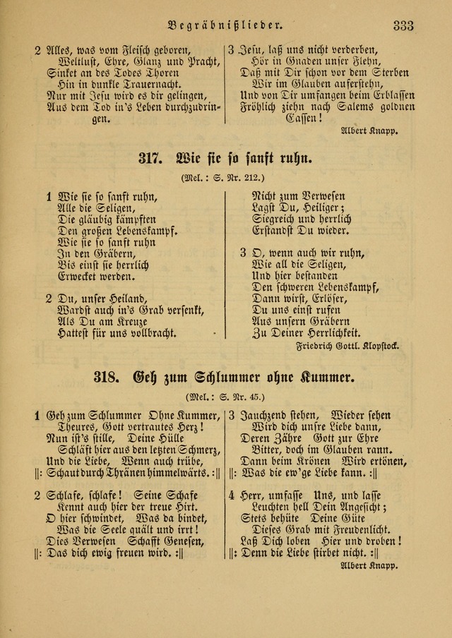 Sonntagsschul-Gesangbuch der Reformirten Kirche in den Vereinigten Staaten page 333