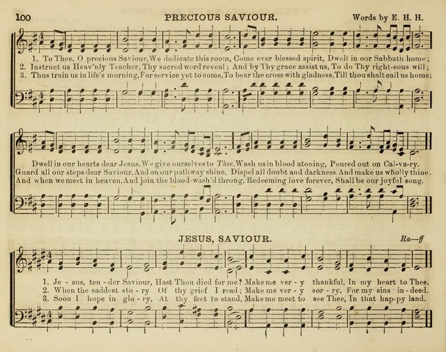 Song Garland; or, Singing for Jesus: a new collection of Music and Hymns prepared expressly for Sabbath Schools page 100