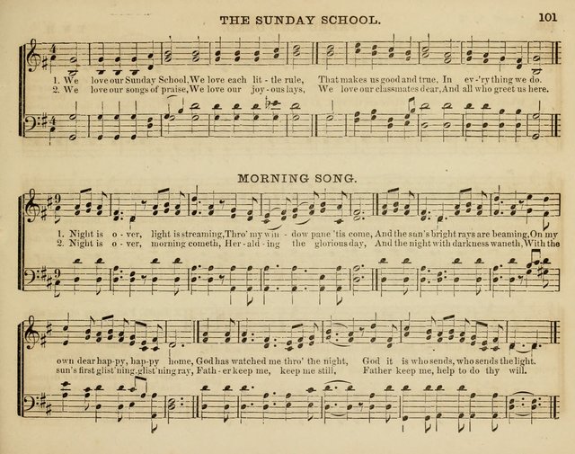 Song Garland; or, Singing for Jesus: a new collection of Music and Hymns prepared expressly for Sabbath Schools page 101