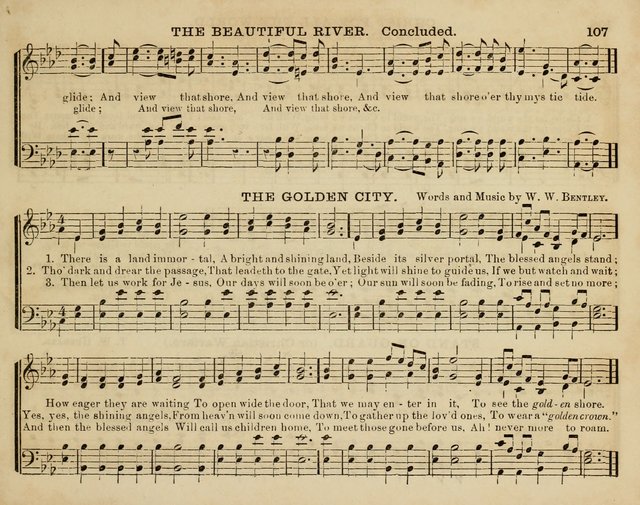 Song Garland; or, Singing for Jesus: a new collection of Music and Hymns prepared expressly for Sabbath Schools page 107