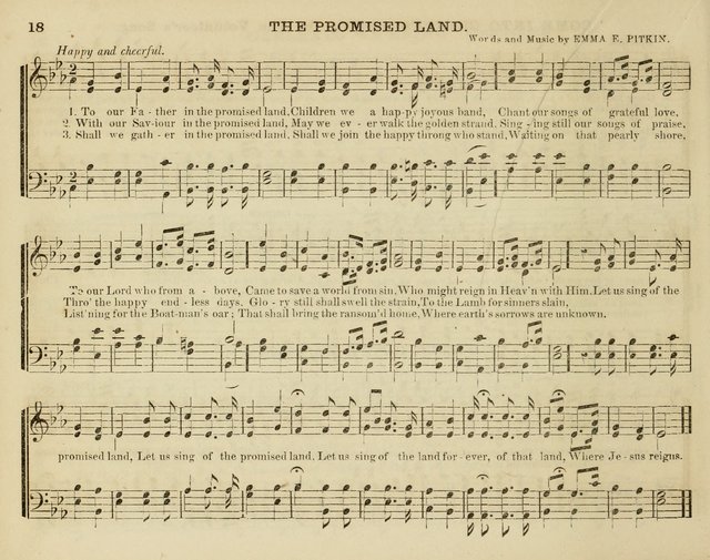 Song Garland; or, Singing for Jesus: a new collection of Music and Hymns prepared expressly for Sabbath Schools page 18